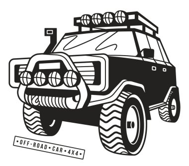 Hisse senedi vektör çizim off-road arabalar