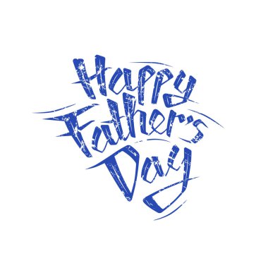 Babalar günün kutlu olsun. Tasarımın için mektup. Beyaz arkaplanda klasik desenli mavi baskı