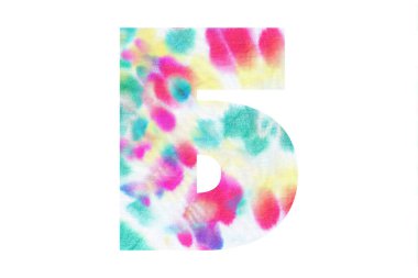 Soyut el boyası boya dokusuna sahip ilk harf Kiril alfabesi. Beyaz arka planda izole edilmiş. Başlık ve logo tasarımı için resim