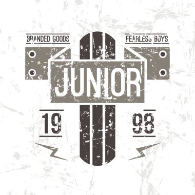 amblem yarış junior retro tarzı