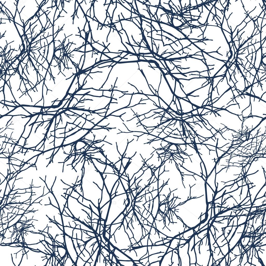 Texture branches seamless pattern