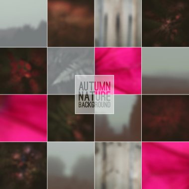 Set of blurred backgrounds landscape clipart