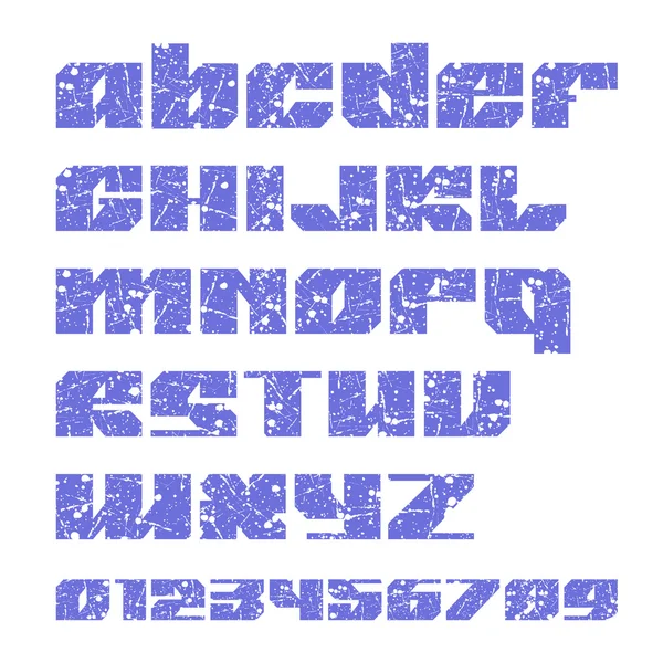 Caratteri geometrici Sans serif — Vettoriale Stock