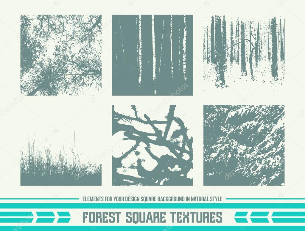 Forest square textures