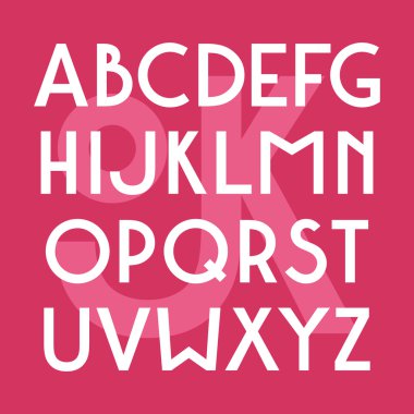Sans serif yazı tipi klasik tarzda kalın 