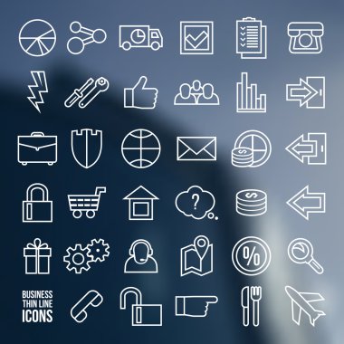 Navigation online store and business icons clipart