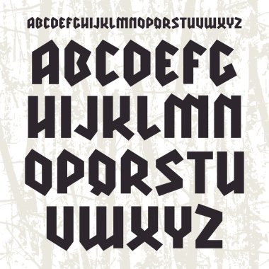 Sans serif geometrik yazı tipi Gotik tarzı