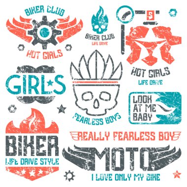 Araba ve motosiklet erkeksi rozetleri