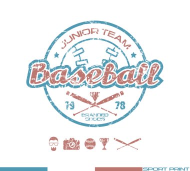 Üniversitede beyzbol takımı amblemi