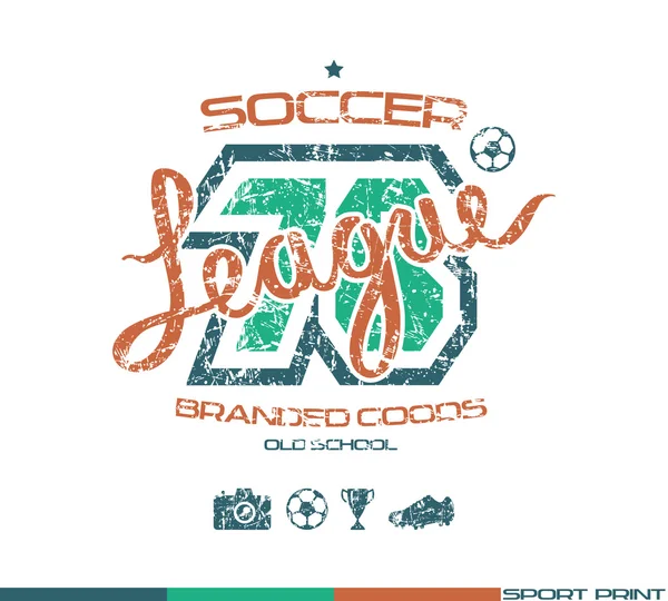 Emblema del club de fútbol — Archivo Imágenes Vectoriales