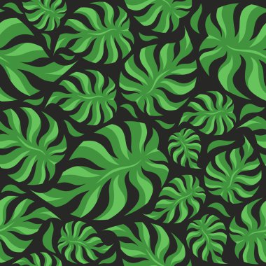 Dikişsiz desen palmiye yaprakları