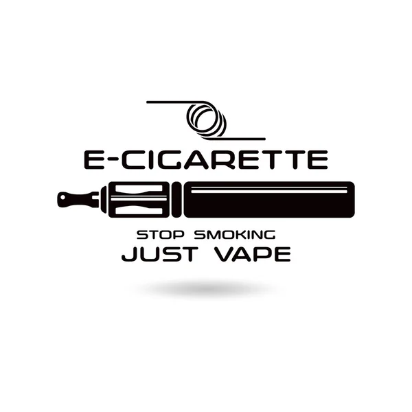 E-cigarette emblem — Stock Vector