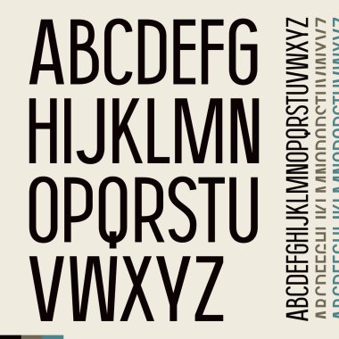 Sans serif yazı tipi gazete tarzı