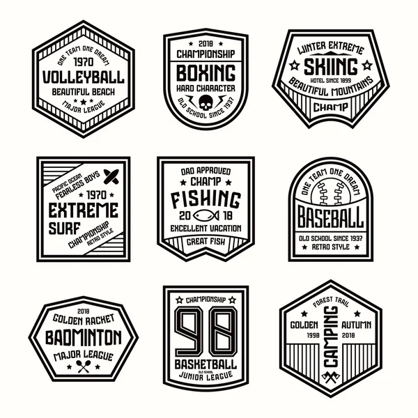 Set van sport badges — Stockvector