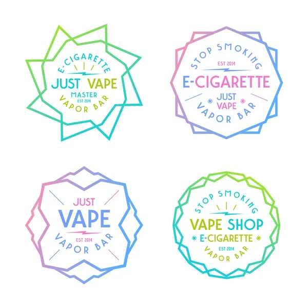 Etiquetas de la barra de vapor y de la tienda de vapor — Vector de stock