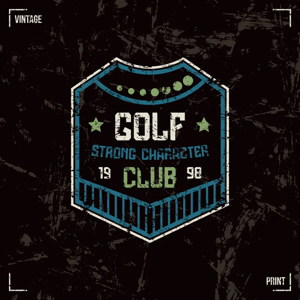 Golf club badge — Stock vektor