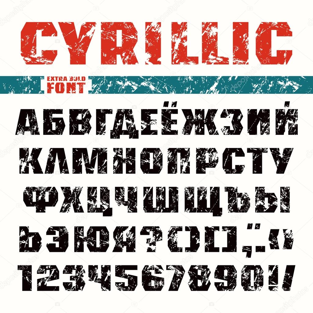 Sanserif font in military style 