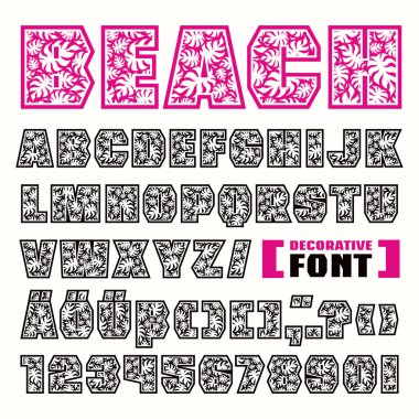 Sanserif dekoratif yazı tipi 