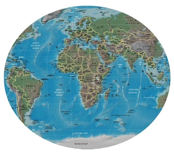 アフリカのヨーロッパの地図 — ストックベクタ