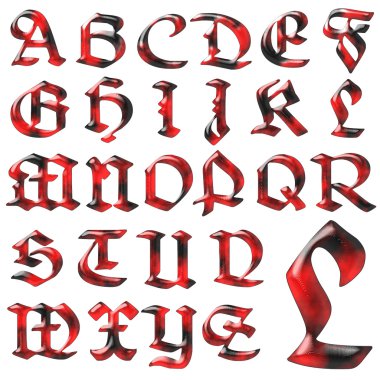 ABC alfabetik yazı tasarımı