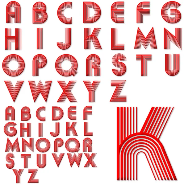 ABC Alphabet lettering design — Stock Photo, Image