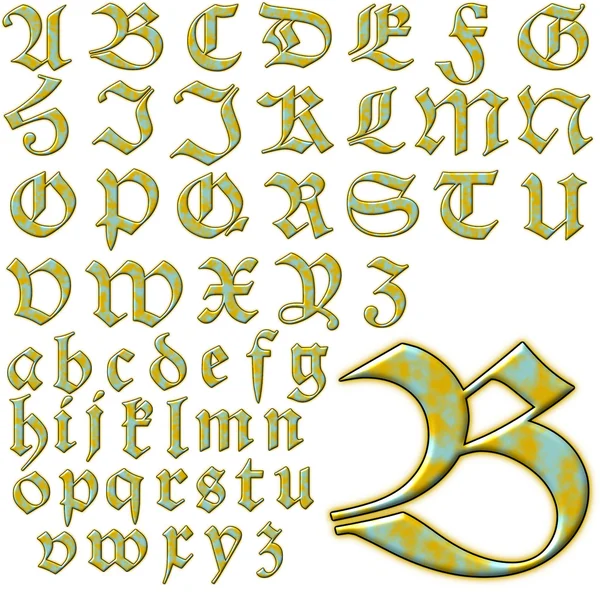 ABC alfabeto lettering design — Foto Stock