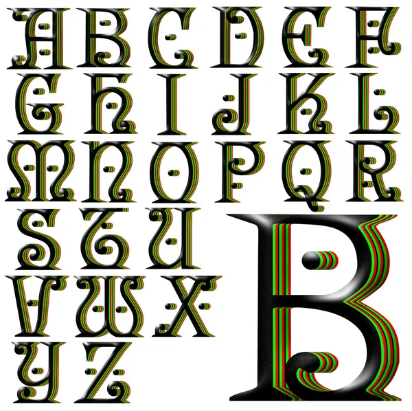 ABC Alphabet lettrage design — Photo