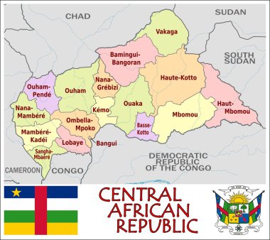 Orta Afrika Cumhuriyeti yönetim birimleri