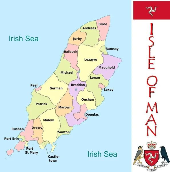 Isle of Man idari yapılanması — Stok Vektör