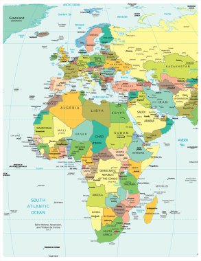 Avrupa Afrika siyasi bölümler