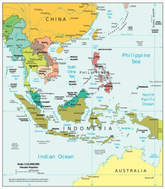 Güneydoğu Asya siyasi bölümler