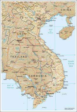 Vietna physiography harita