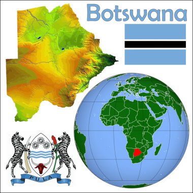 Botswanalocation harita