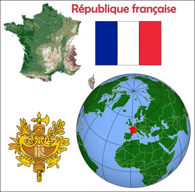 Fransa dünya merkezinin haritası