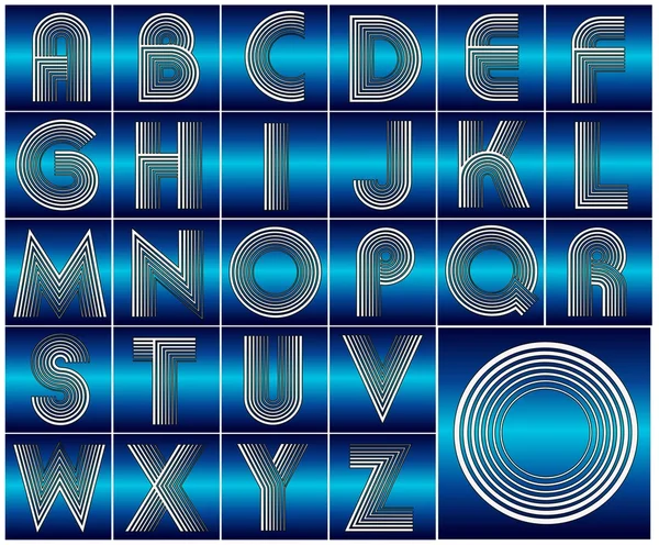 ABC alfabeto números letras diseño conjunto — Vector de stock