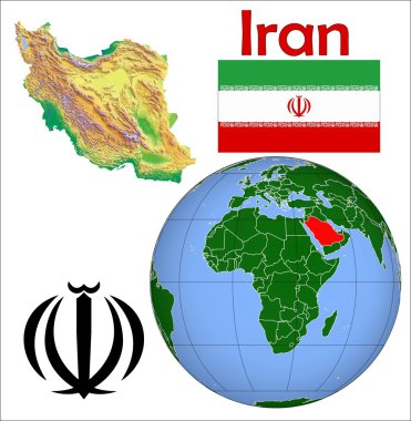 Iran dünya merkezinin haritası