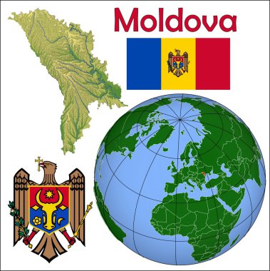 Moldova merkezinin haritası