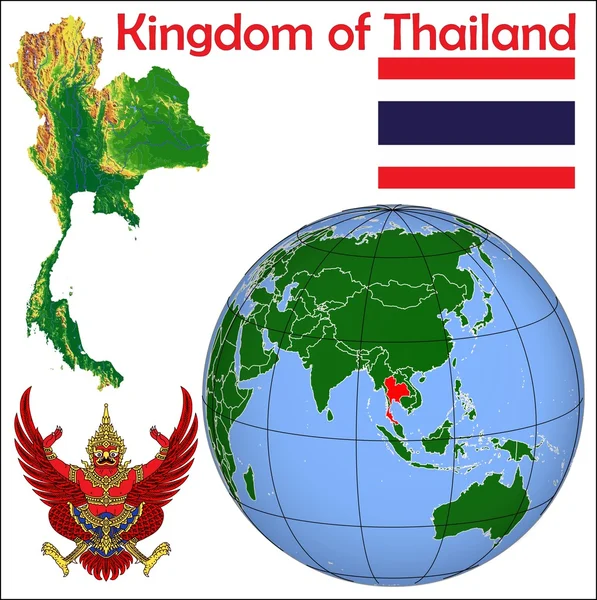 Standort Thailand — Stockvektor