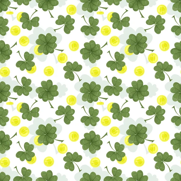 Fond Sans Couture Pour Design Sur Thème Fête Saint Patricks — Image vectorielle