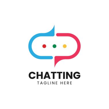 Sohbet logosu tasarım şablonu