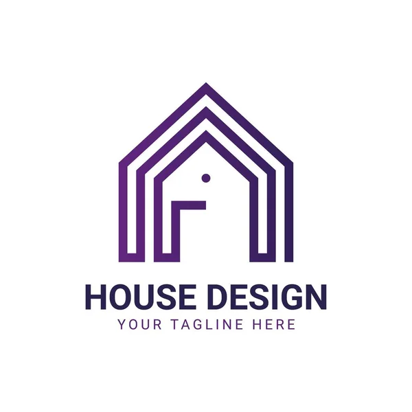 Casa Immobiliare Logo Icona Design Template Elementi — Foto Stock