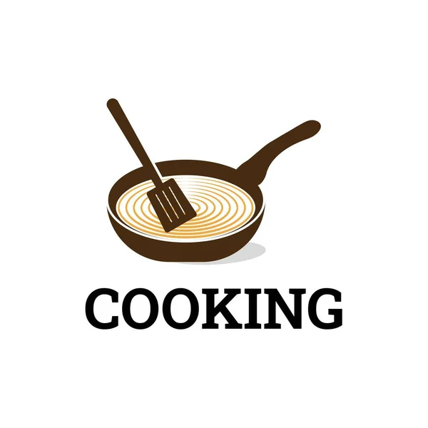 Chef Cooking Restaurant Logo Design — Stock Vector