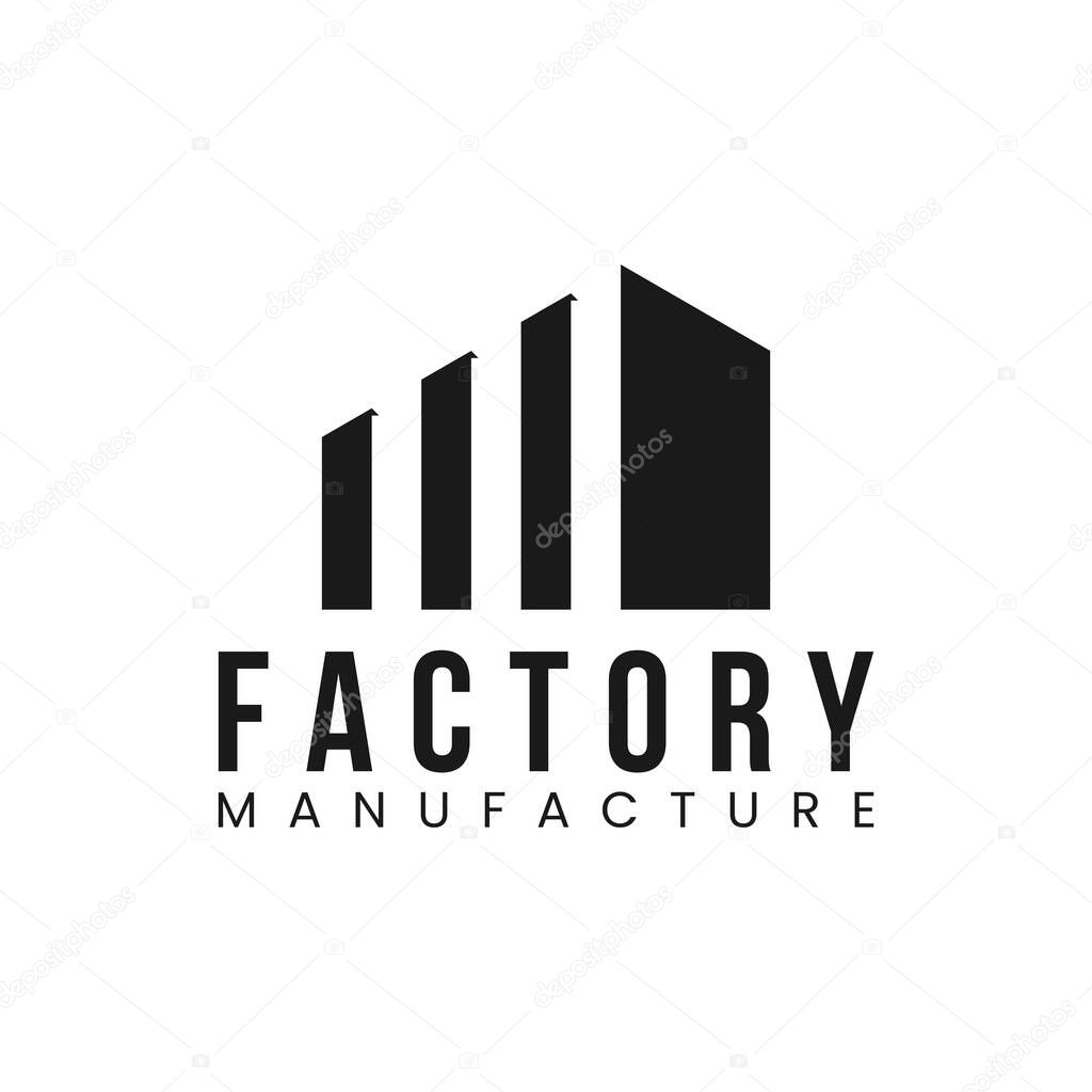 Factory logo vector icon illustration