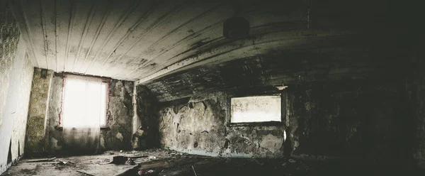Przerażające Opuszczone Budynki Naturalnym Rozkładem Tak Zwane Miejsca Zaginione — Zdjęcie stockowe