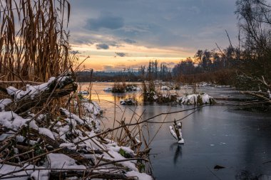 Kış yürüyüşü Pfrunger 'dan başlayıp Yukarı Bataklık' taki Ostrach yakınlarındaki Bannwald Kulesi 'ne kadar uzanıyor.