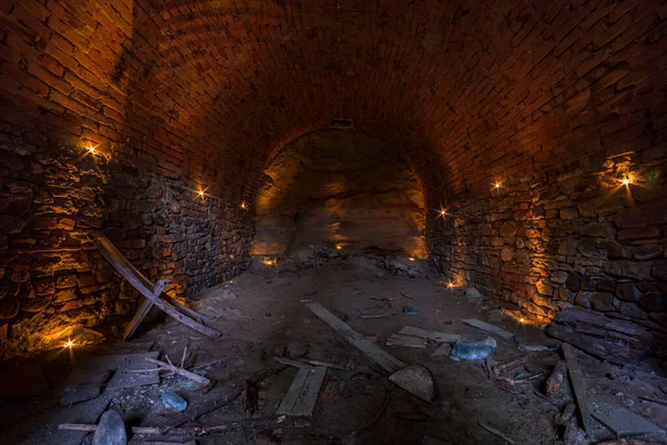 Rejtélyes Pincék Alagutak Bunkerrendszerek Németországban Mélyen Föld Alatt — Stock Fotó