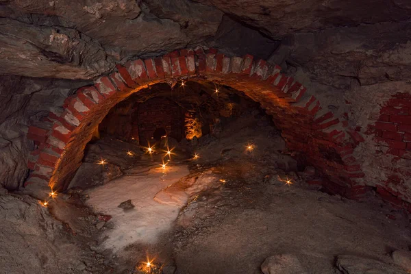 Caves Misteriosas Túneis Sistemas Bunker Alemanha Profundo Subterrâneo — Fotografia de Stock