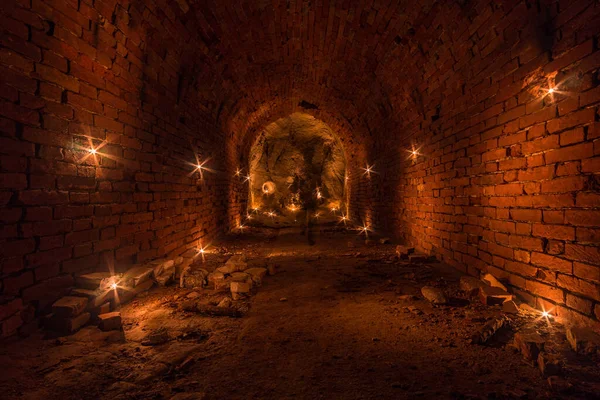 Záhadné Sklepy Tunely Bunkry Německu Hluboko Pod Zemí — Stock fotografie