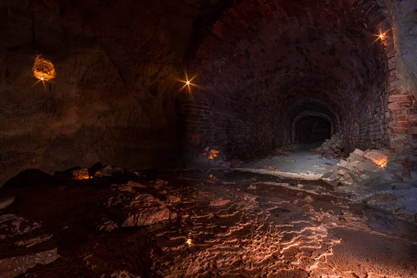 Caves Misteriosas Túneis Sistemas Bunker Alemanha Profundo Subterrâneo — Fotografia de Stock