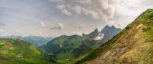 Avusturya Nın Vorarlberg Kentindeki Damuels Faschina Yakınlarında Blasenka Seewaldsee Güzel — Stok fotoğraf